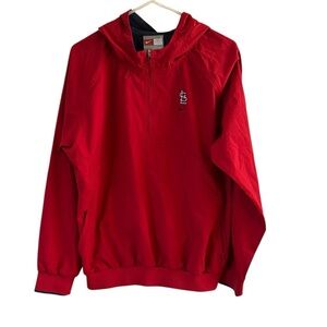 Nike St Louis Cardinals Quarterback Zip Hoodie Baseball Jacket size Large